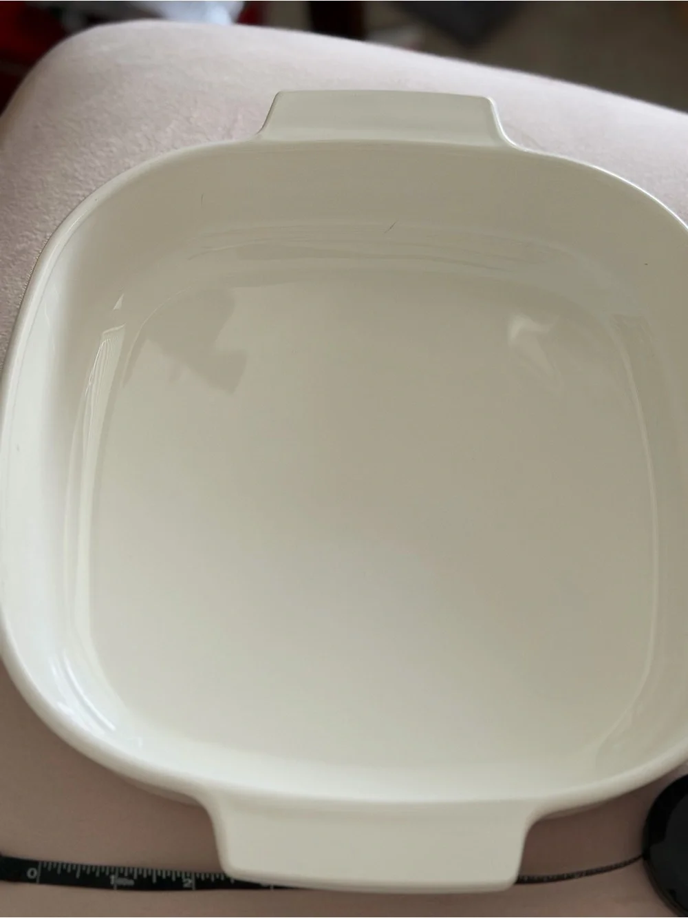 Corningware White Rectangular Baking Dish with Fruit & Herb Border